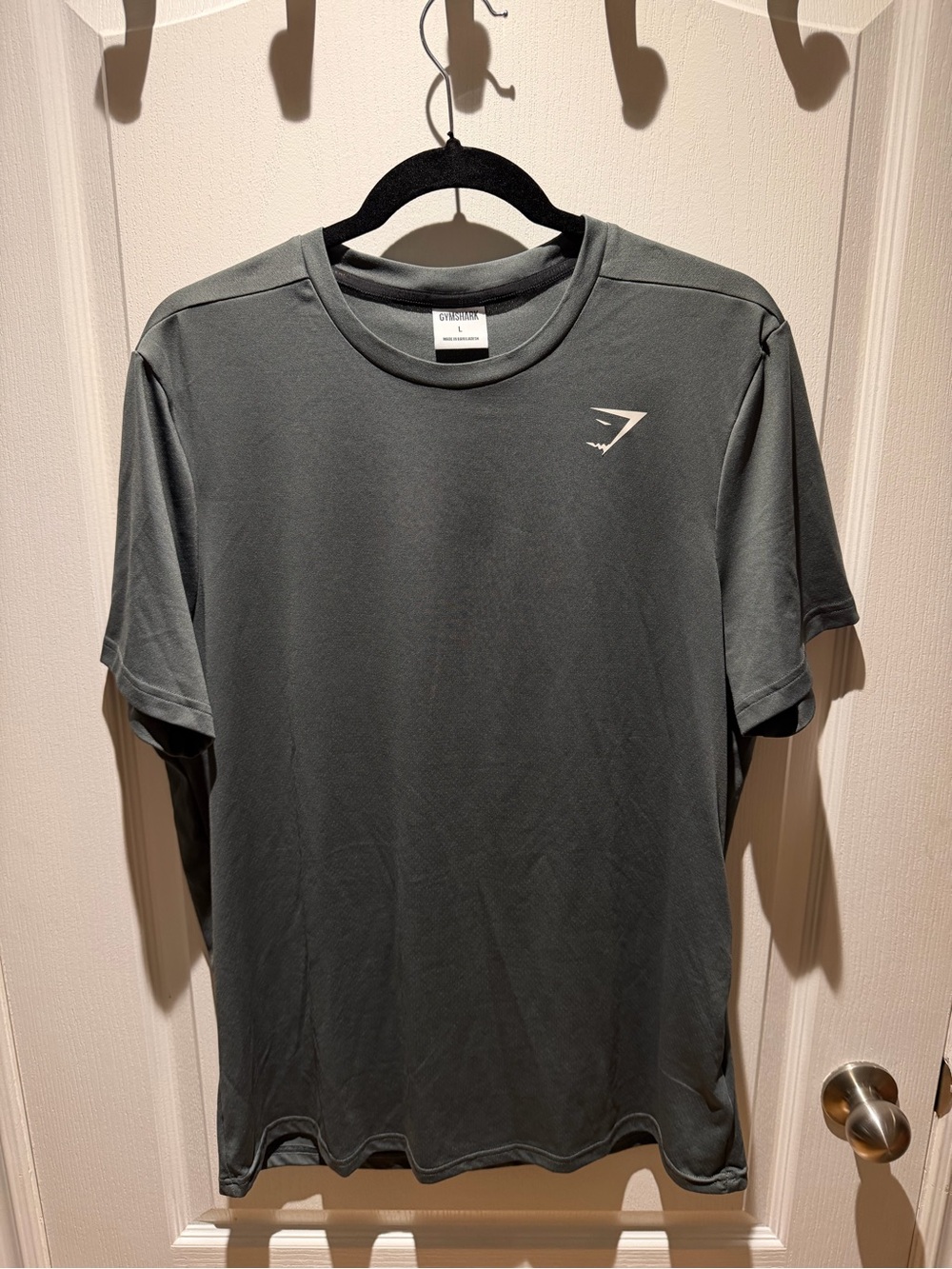 Gymshark Men's Short-Sleeve Crew T-Shirt in Charcoal Gray